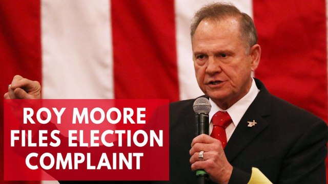 Roy Moore files election complaint blocking Senate race results