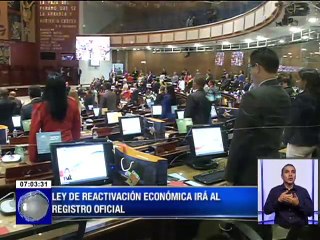 Ley de reactivación económica aprobada por la asamblea