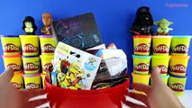 GIANT KYLO REN Surprise Egg Play Doh - Star Wars Toys Minions Minecraft Avengers , Cartoons animated movies 2018