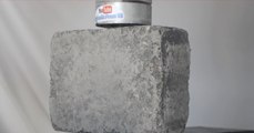 Watch Hydraulic Press Crushing The Stone!