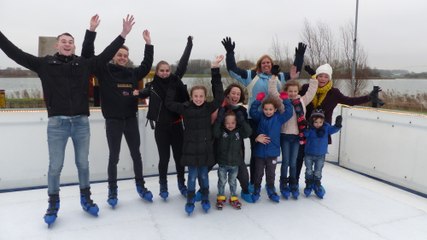 'Er kan toch geschaatst worden op Voorne-Putten' - opening schaatsbaan / Zuidland 2017