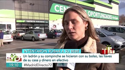 Intentan robarle el coche con su bebé dentro