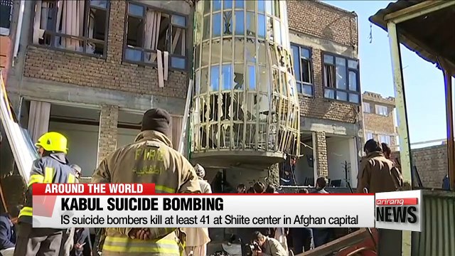 Suicide bombers kill dozens at Shiite center in Afghan capital
