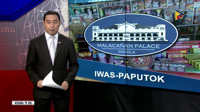Palasyo, nagpaalala sa publiko na iwasan ang paggamit ng bawal na paputok sa pagsalubong sa bagong taon