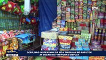 QCPD, nag-inspeksyon sa mga tindahan ng paputok at lugar ng fireworks display