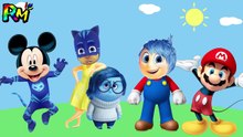 Wrong Heads Disney Mickey Mouse PJ Masks Catboy Super Mario Inside out