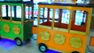 Colors for Children to Learn with Trains Wheels On The Bus Song Nursery Rhymes Songs