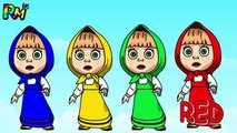 Learn Colors Wrong Makeup Lipstick Colors Masha Colors for kids Johny Johny Yes Papa Nursery Rhyme