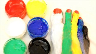 Learn Colors with Body Paint _ Toes
