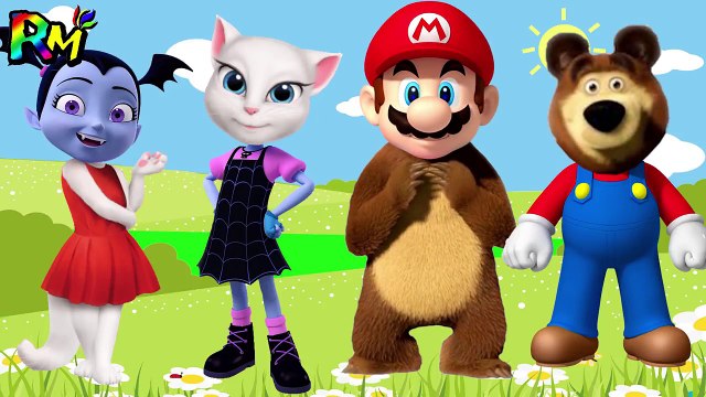 Wrong Heads VAMPIRINA Super Mario Talking Angela Masha and the Bear The Alphabet Song for kids fun