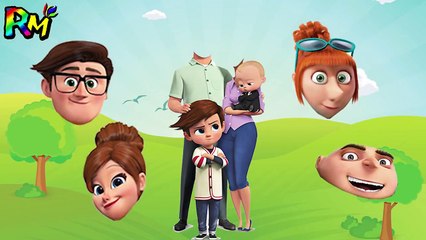 Wrong Heads Boss Baby Family Despicable Me Gru Lucy Finger family song Nursery Rhyme