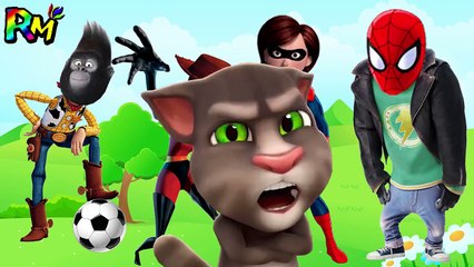 Wrong Heads Sipderman Toy Story Woody Sing Johnny incredibles Fing