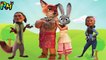 Wrong Heads Zootopia Moana Family Finger family Nursery Rhymes for kids fun-h