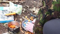 Bushcraft Cooking Campfire Cooking Hunter Chicken And Mussels With Prophecy Prepper