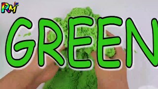 Playing with kinetic sand - Learn Colors for Children -  Learn Colors with Kinet