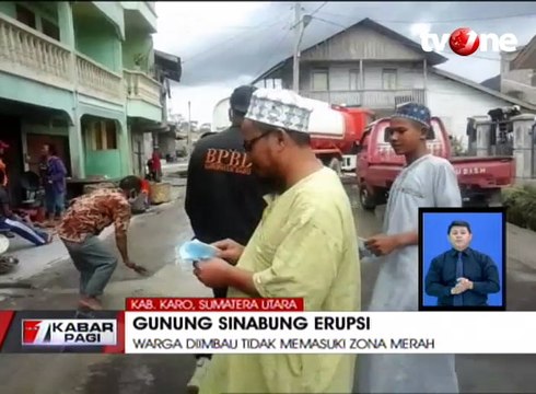 Gunung Sinabung Erupsi, Warga Dilarang Masuk Zona Merah