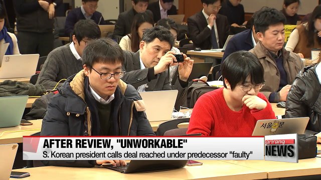 President Moon Jae-in says 'comfort women' issue cannot be settled by 2015 Seoul, Tokyo agreement