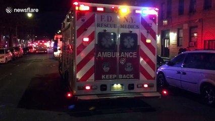 Emergency services at scene of Bronx fire