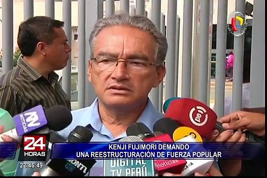 Kenji Fujimori solicitó una reestructuración en el partido Fuerza Popular