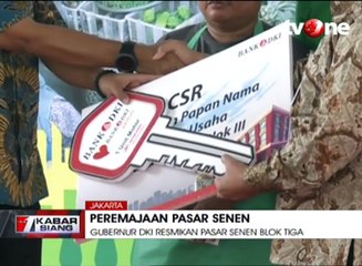 Anies Resmikan Pasar Senen