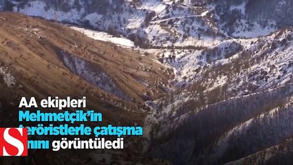 Mehmetçik'in teröristlerle çatışma anı görüntülendi
