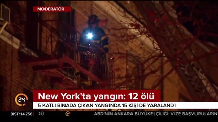 5 katlı binada yangın çıktı