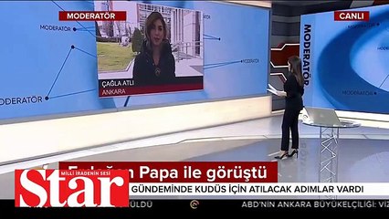 Cumhurbaşkanı Erdoğan, Papa ile telefonda görüştü