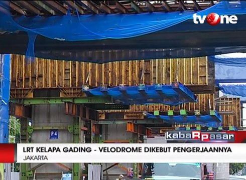 Pengerjaan LRT Kelapa Gading-Velodrome Dikebut