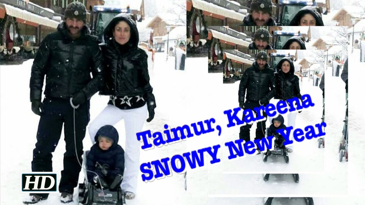 Taimur, Kareena & Saif SNOWY New Year in Switzerland