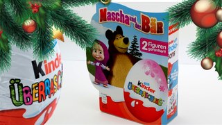 Happy New Year Kinder Surprise Unboxing Masha and the Bear Surprise Eggs