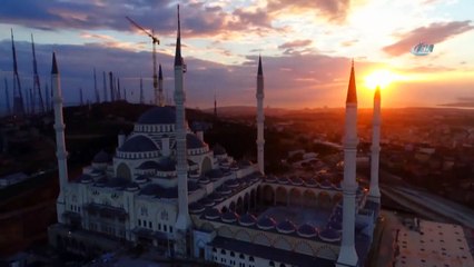 Çamlıca Camii Havadan Görüntülendi