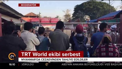 Myanmar, TRT World ekibini serbest bıraktı