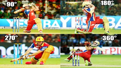 Ab De Villiers ये है ३६० डिग्री मारने वाले बल्लेबाज !