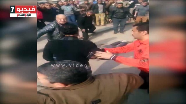 تكاتف أهالى حلوان مع الشرطة فى التصدى للإرهابى أمام كنيسة مارمينا