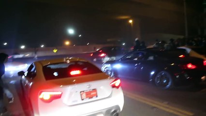 WE MADE IT ON THE NEWS!! Street Racers Shut Down Freeway!