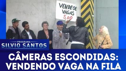 Câmeras Escondidas - Vendendo Vaga na Fila