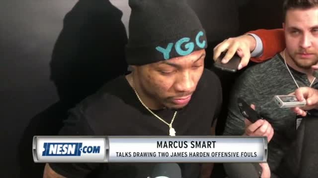 Marcus Smart On James Harden's Offensive Fouls