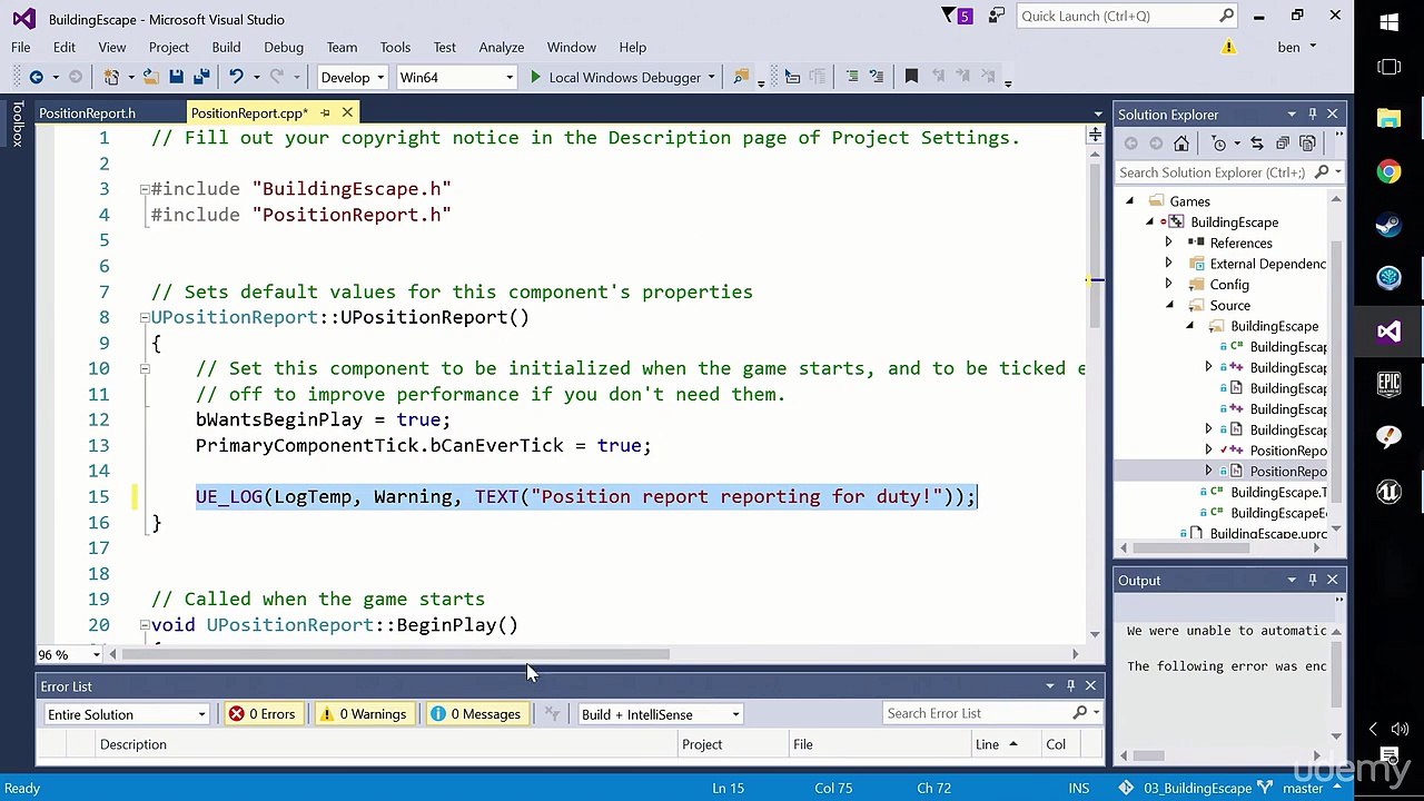 57. Runtime Message for Feedback