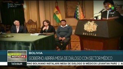 Gobierno boliviano iniciará diálogo si médicos levantan paro