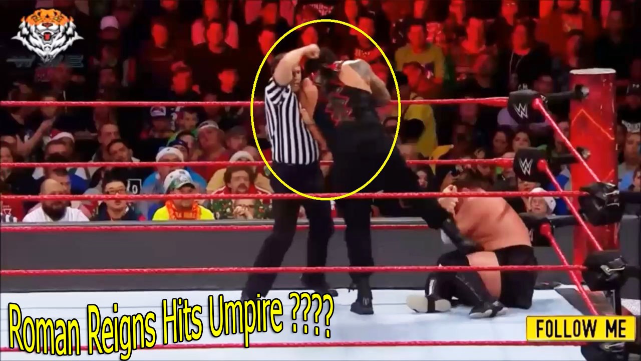 Roman Reigns ने Umpire पर हाथ उठा के हारने पर Samoa Joe पे निकाला पूरा गुस्सा !