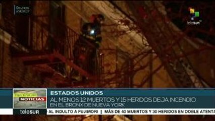 EE.UU.: al menos doce muertos en un incendio en Nueva York