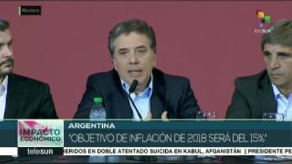 Gob. de Argentina reconoce que no podrá cumplir su meta de inflación