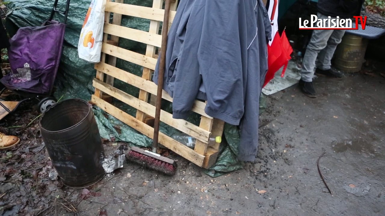 Les SDF font face à l'hiver au Bois de Vincennes