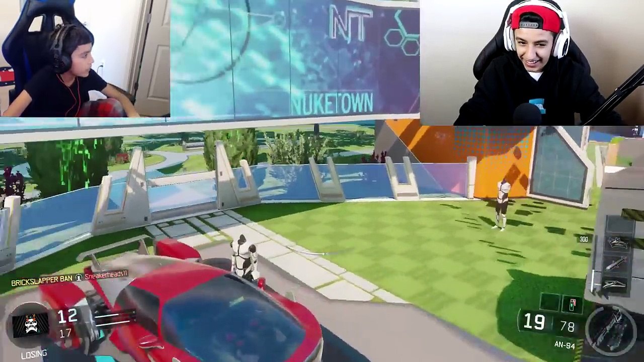 Trolling Little Brother With *BO2* Guns On Black Ops 3! (RAGE QUIT)