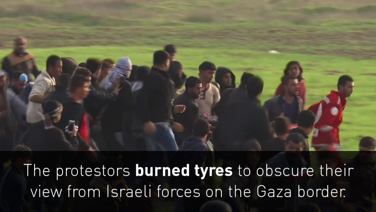 40 protesters injured in Gaza clashes
