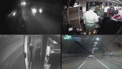 터널 안 차량 전복...승객·휴가 중인 소방관이 구했다 / YTN