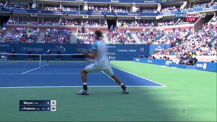 L.Mayer - R.Federer 1R US Open 2015