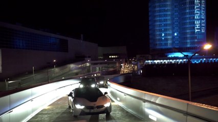 Light installation BMW four-cylinder - Drone video