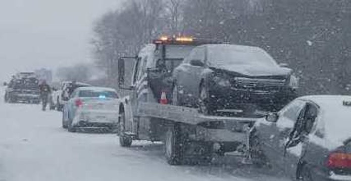 Accidents Abound Along Snowy I-35 in Iowa