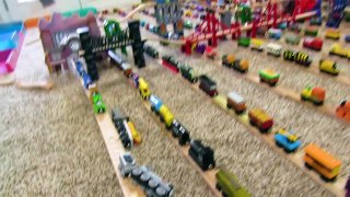 HAPPY HALLOWEEN! Thomas and Friends OUTSIDE SCARY TRACK! Fun Toy Trains for Kids with